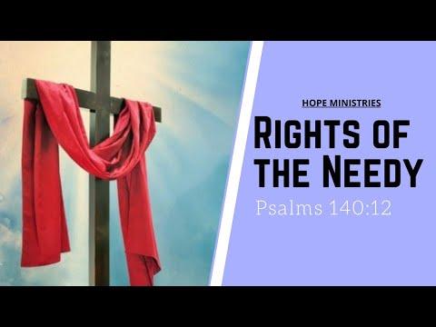 29-8-21| Rights of the needy | Psalms 140:12 | Sis. Sarah Clement Raj | Hope Ministries | Bidar
