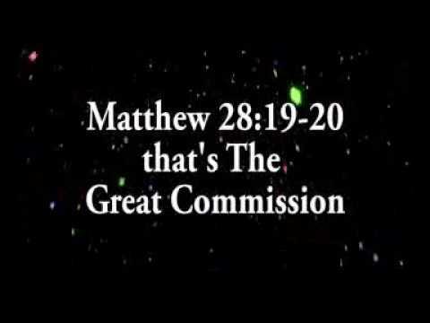 Go!! The Great Commission Matthew 28:19-20