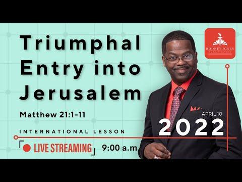 Triumphal Entry into Jerusalem - LIVE Sunday school - Matthew 21:1-11