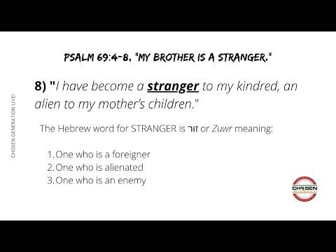 Psalm 69:4-8, "My Brother Is A Stranger." Pt. 2