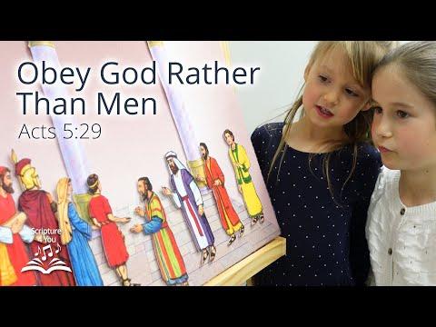 “Obey God Rather Than Men” - Acts 5:29 - Scripture Song