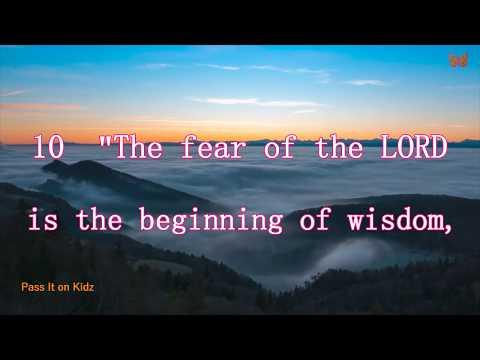 The fear of the LORD is the beginning of wisdom | Proverbs  9: 10-12