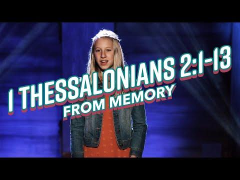 1 Thessalonians 2:1-13 FROM MEMORY!!