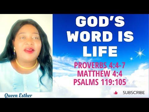 GOD’S WORD IS LIFE ( Matthew 4:4 & Psalms 119:105 & Proverbs 4:4-8 23 July 2022 #queenesther