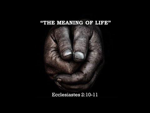 "The Meaning of Life" Ecclesiastes 2:10-11
