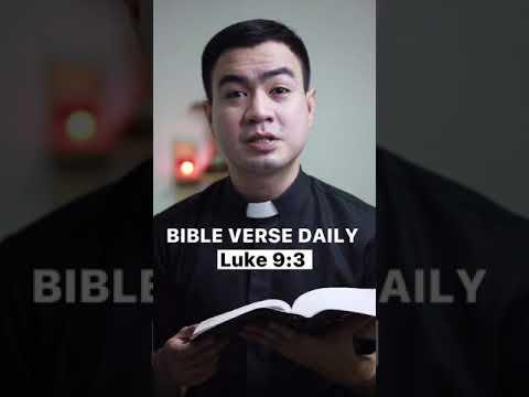 BIBLE VERSE DAILY | LUKE 9:3 #bible #bibleversedaily #catholic #devotion