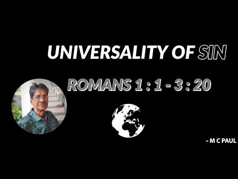 M C PAUL - ROMANS 1 : 1 - 3 : 20 (SIN - UNIVERSAL)