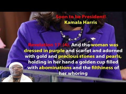Kamala Harris in all Purple represents ( Revelation 17:4 ), Scripture is coming to LIFE!