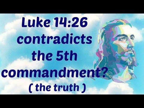 LUKE 14:26 CONTRADICTS THE 5TH COMMANDMENT? / NIKKI ADORES JESUS