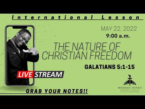 The Nature of Christian Freedom, Galatians 5:1-15, LIVE, Sunday school