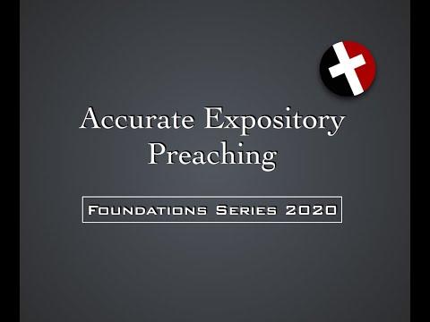 2 Timothy 3:16 - 4:5 Accurate Expositional Preaching
