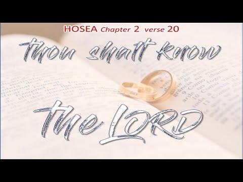 Know the LORD - Hosea 2:14 -23 - MUSIC "The day I met her" Esther Abrami