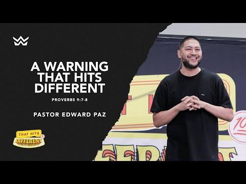 "A Warning That Hits Different" - Proverbs 9:7-8 - Pastor Edward Paz