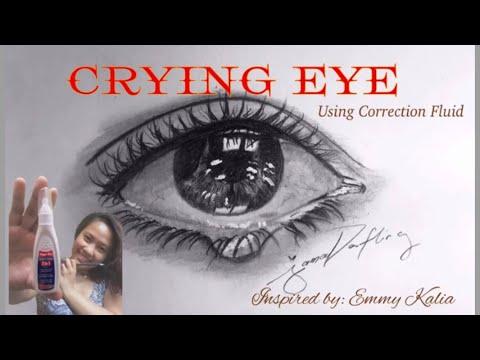 Realistic crying eye using Correction pen/ Psalms 61:1-4