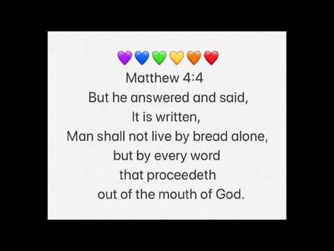 MATTHEW 4:4 - MEMORIZE - SING A PRAYER SONG - WORD FOR WORD