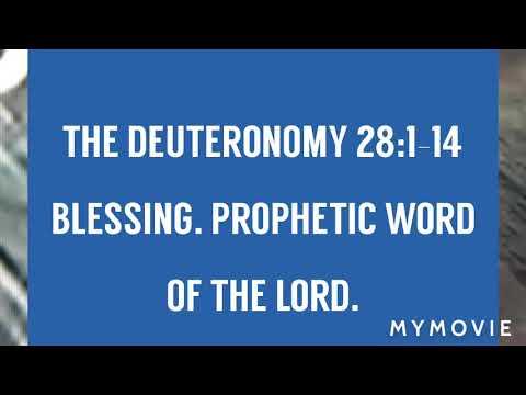 DEUTERONOMY 28:1-14 PROPHETIC WORD OF THE LORD.