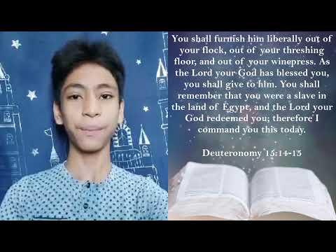 Deuteronomy 15:14-15