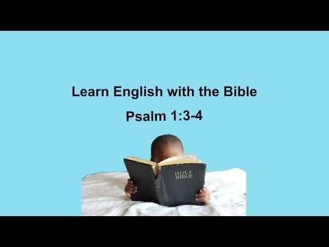 Learn English with the Bible: Psalms 1:3-4 for ESL or Beginning Readers