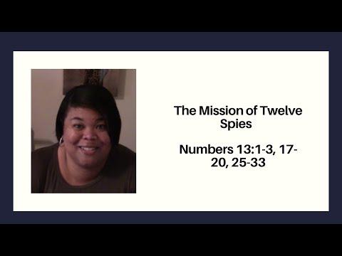 The Mission of Twelve Spies   Numbers 13:1-3, 17-20, 25-33