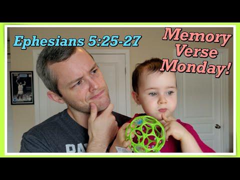 Ephesians 5:25-27 | Memory Verse Monday with Gloria!