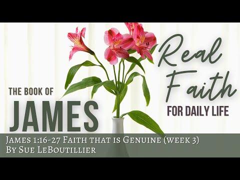 James 1:16-27 • Week 3 • Faith That is Genuine • Real Faith for Daily Life