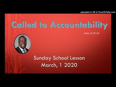 Called to Accountability Amos 5:18-24