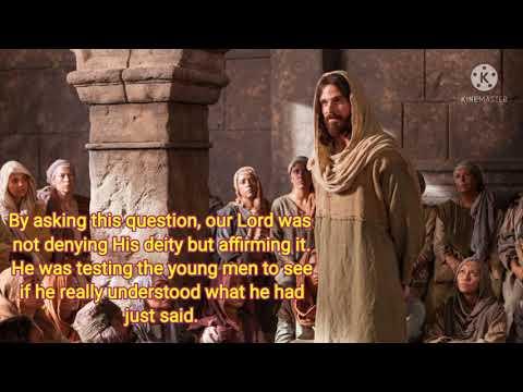 THE RULER YOUNG MEN/LUKE 18:18-23