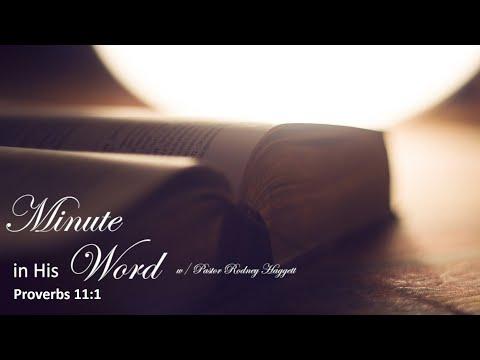 Proverbs 11:1 | A Minute in His Word