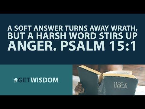 Proverbs | Get Wisdom Proverbs 15:1