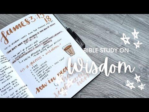 Bible Study on James 3:13-18 | Bible Study on Wisdom | Bible Study Journal | Bible Study Videos