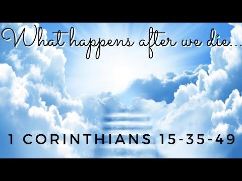 What happens after we die? 1 Corinthians 15: 35-49