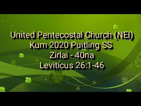Evan H Lalrinawma(Mârina Hauhnar) - PTSS 2020 Zirlai -40na Leviticus 26:1-46 UPC NEI