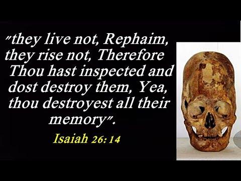 Death of the Rephaim/Nephilim in Isaiah 26:14