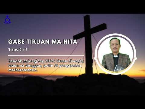 Kabar Baik : Gabe Tiruan Ma Hita - Titus 2 : 7 | Pdt. Kristopurus Nababan, S.Th.,M.M