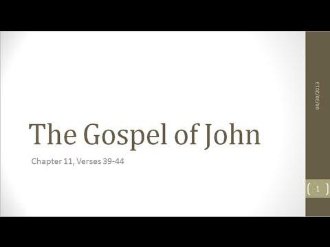 John 11:39-44 (part of the continuing weekly verse-by-verse Bible study at Tokyo Baptist Church)