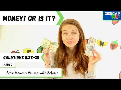 Galatians 5:22-25 | Bible Verses to Memorize for Kids with Actions | Self-Control for kids (Week 3)