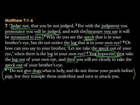 Matthew 7:1-6