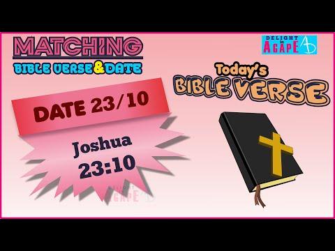 Date 23/10 | Joshua 23:10 | Matching Bible Verse - Today's Date | Daily Bible verse