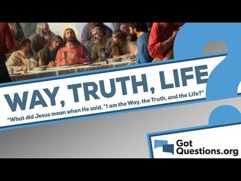 What did Jesus mean when He said, “I am the way, the truth, and the life” (John 14:6)?
