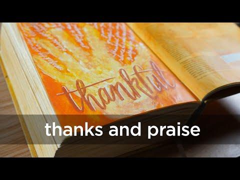 Bible Journaling Heb 13:15 - Thanks and praise