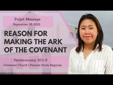 Reason for making the ark of the covenant (Deuteronomy 10:1-5)