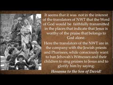 New World Translation: Matthew 21:9 - Hosanna = "Save him"?