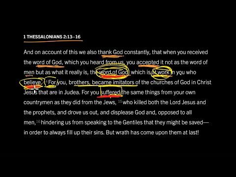 How Does the Word Produce New Preferences? 1 Thessalonians 2:13–16, Part 5