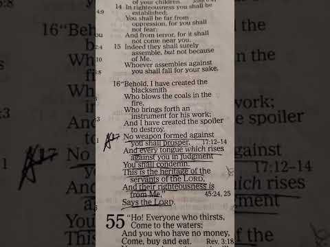 Start your day with "Good Morning Scripture!" ???? ☕️ [Isaiah 54:14-17]