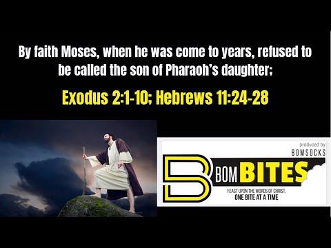 BOM-BITES Episode #515 - Exodus 2:1-10; Hebrews 11:24-29