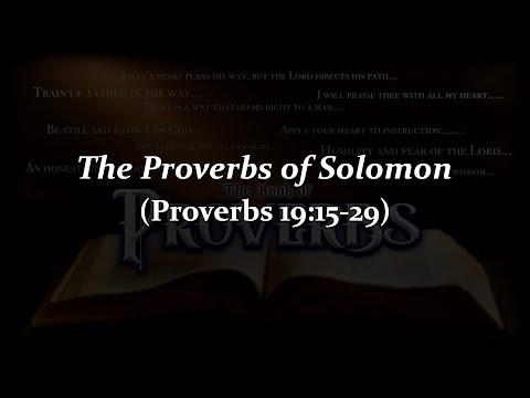 Proverbs 19:15-29. 5/11/22