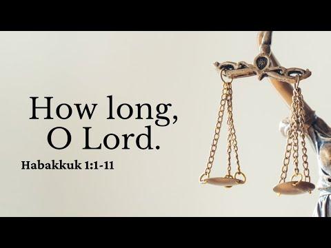 How long O Lord: Habakkuk 1:1-11