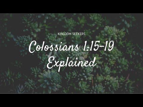 Colossians 1:15-19, 'Firstborn' of all Creation