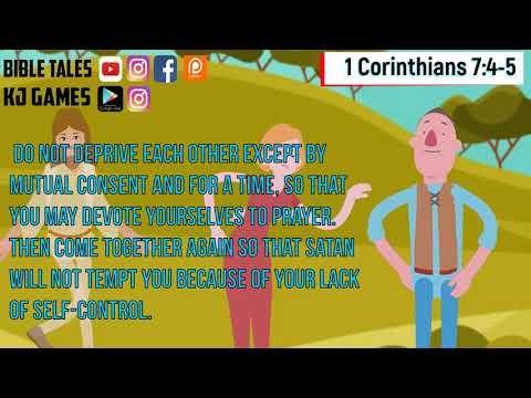 1 Corinthians 7:4-5 Daily Bible Animated verse 4 July 2020