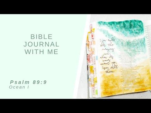Bible Journal With Me - Ocean #1 (Psalm 89:9)